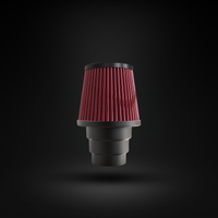 Filtro De Ar Cônico Fueltech Street Multi Mono Fluxo 100mm Vermelho