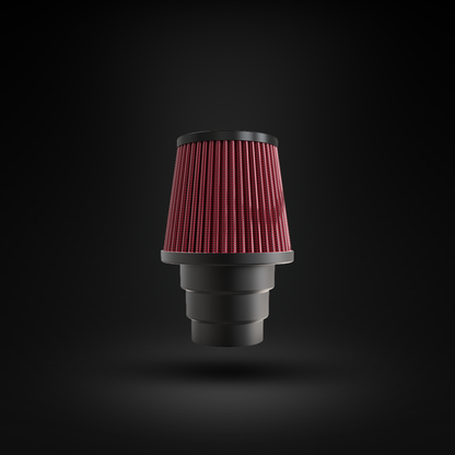 Filtro De Ar Cônico Fueltech Street Multi Mono Fluxo 100mm Vermelho