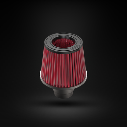 Filtro De Ar Cônico Fueltech Street Multi Duplo Fluxo 120mm Vermelho