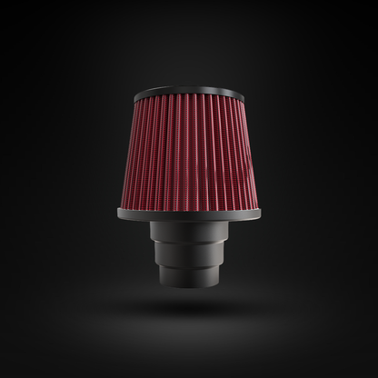 Filtro De Ar Cônico Fueltech Street Multi Duplo Fluxo 120mm Vermelho