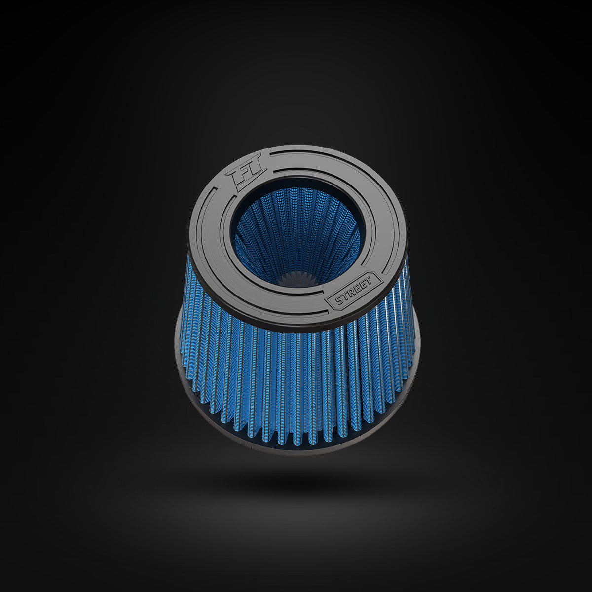Filtro De Ar Cônico Fueltech Street Multi Duplo Fluxo 120mm Azul