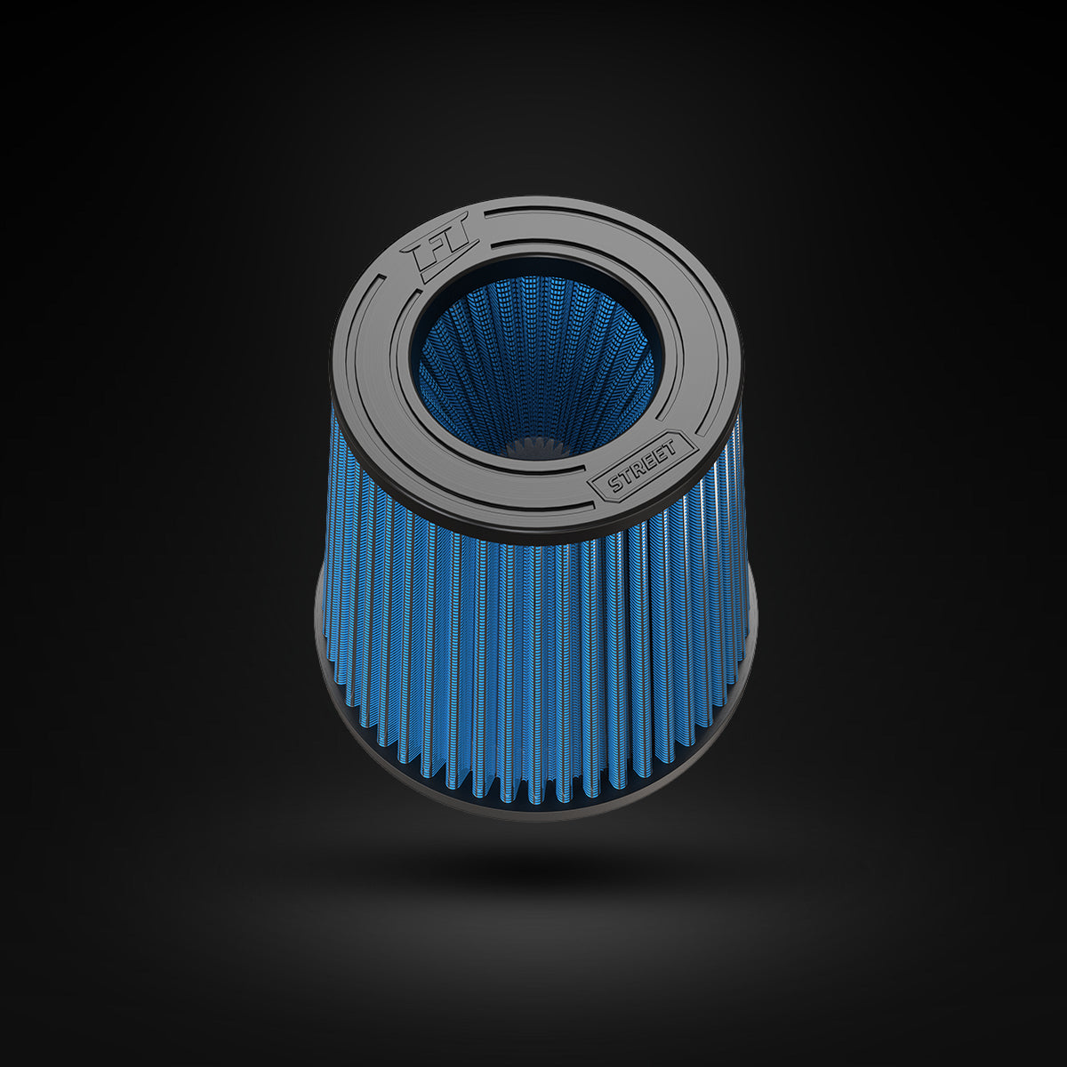 Filtro De Ar Cônico Fueltech Street Multi Duplo Fluxo 150mm Azul