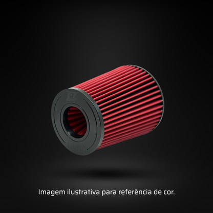 Filtro De Ar Cônico Fueltech Street Multi Duplo Fluxo 150mm Vermelho